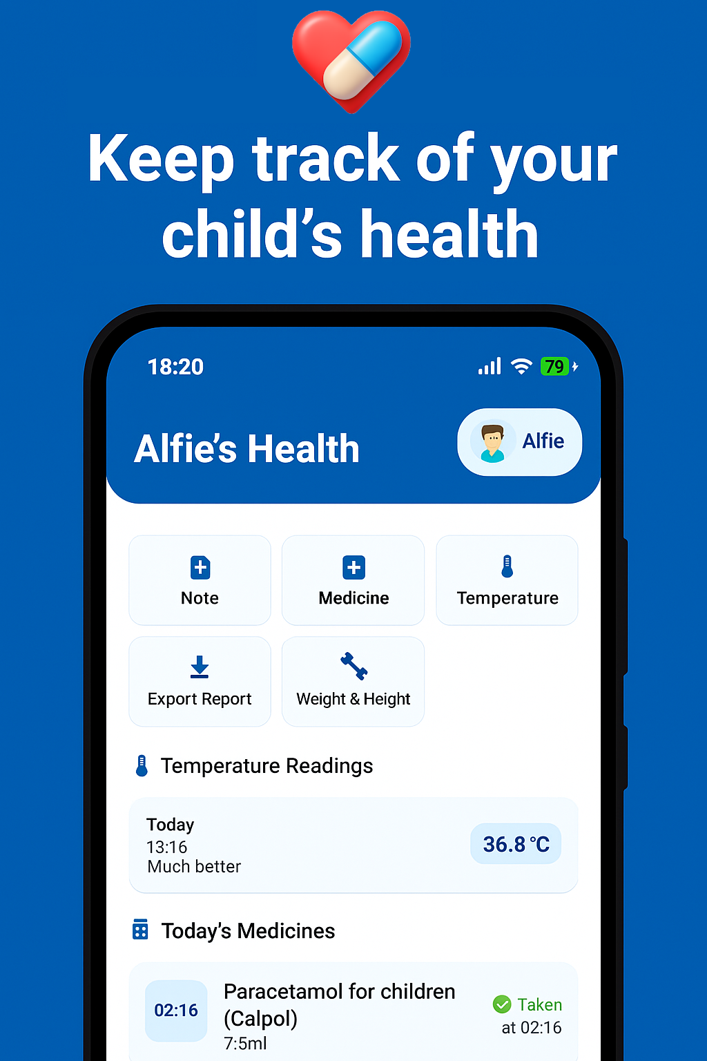 Stylised medicine schedule management view